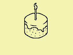 cake with one candle