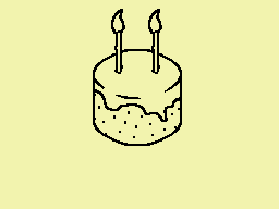 cake with two candle